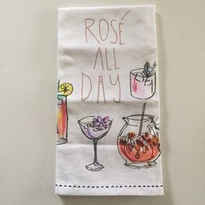 NWT Anthropologie Rosé All Day Dish Towel